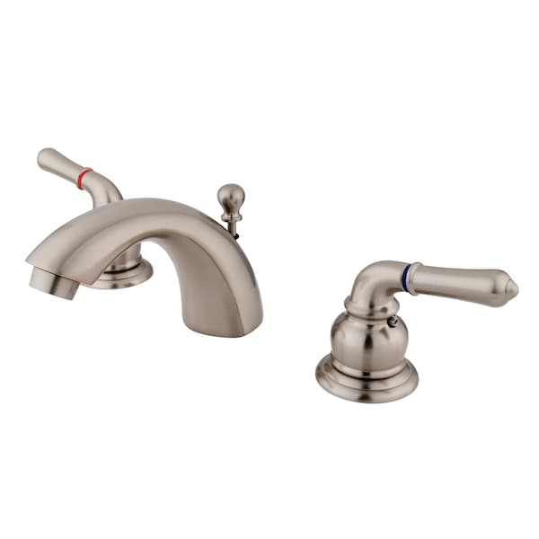 Mini-Widespread Bathroom Faucet, Brushed Nickel